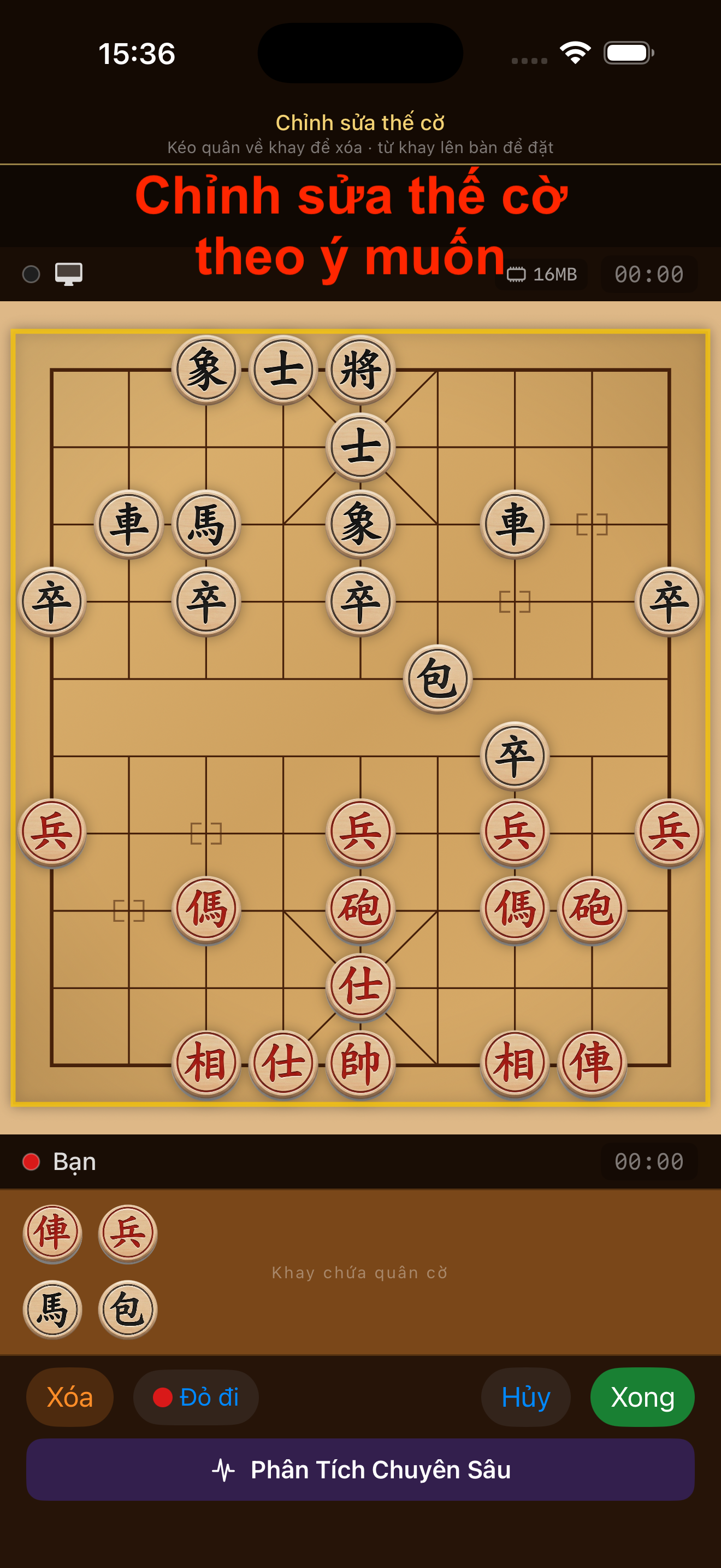 Board edit mode screenshot